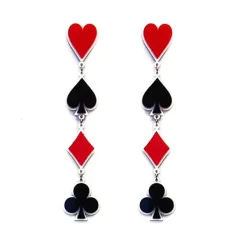 Earrings*Boogzel Clothing Poker Night Earrings