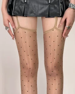 Other*Boogzel Clothing Polka Dot Suspender Tights