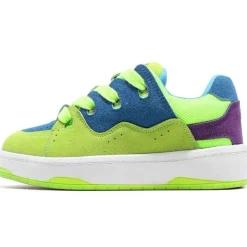 Aesthetic Sneakers*Boogzel Clothing Pop Color Skater Sneakers Green/blue