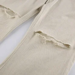Jeans*Boogzel Clothing Portrait Mode Flare Jeans Beige