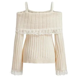 Sweaters*Boogzel Clothing Portrait Mode Lace Sweater