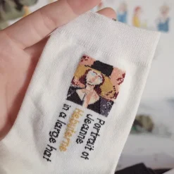Socks*Boogzel Clothing Portrait Of Jeanne Hebuterne Socks White