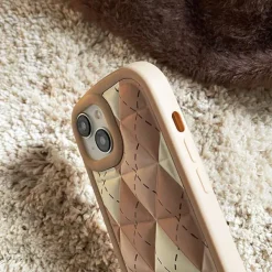 Iphone Cases*Boogzel Clothing Preppy Aesthetic Argyle iPhone Case Brown