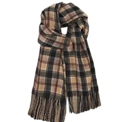 Other*Boogzel Clothing Preppy Aesthetic Plaid Scarf