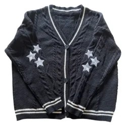 Knit Cardigans*Boogzel Clothing Preppy Aesthetic Star Cardigan