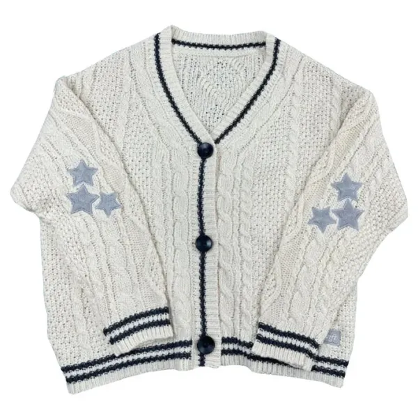 Knit Cardigans*Boogzel Clothing Preppy Aesthetic Star Cardigan