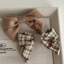 Hair Accessories*Boogzel Clothing Preppy Bow Embroidery Hair Bow Set