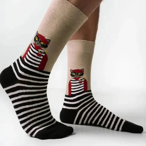 Socks*Boogzel Clothing Preppy Cat Aesthetic Socks