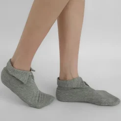 Socks*Boogzel Clothing Preppy Collar Socks Grey