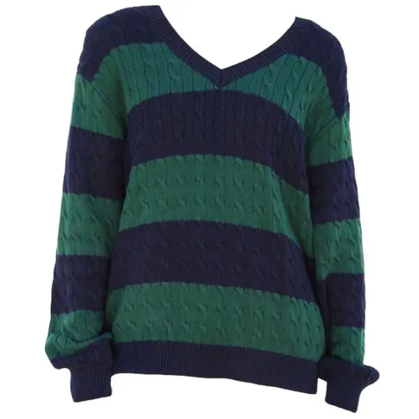 Striped Sweaters|Sweaters*Boogzel Clothing Preppy Girl Striped Jumper