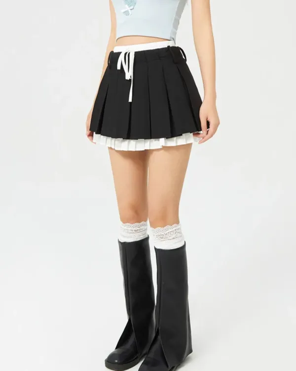 Skirts*Boogzel Clothing Preppy Layered Mini Skirt