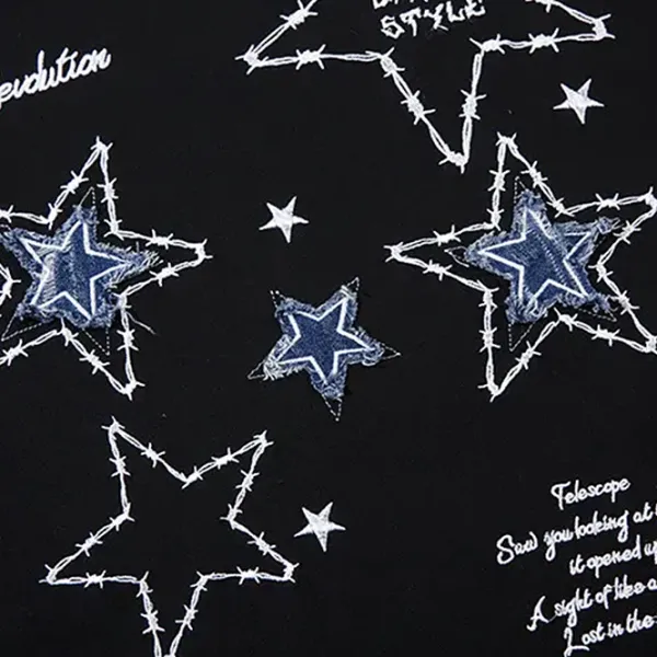 Sweaters|Sweatshirts*Boogzel Clothing Preppy Star Patch Sweatshirt