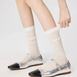 Socks*Boogzel Clothing Preppy Style Ribbed Thin Socks