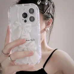 Iphone Cases*Boogzel Clothing Pretty Bow iPhone Case Clear/white