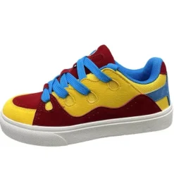 Classics|Aesthetic Sneakers*Boogzel Clothing Primary Colors Skater Sneakers Yellow/red