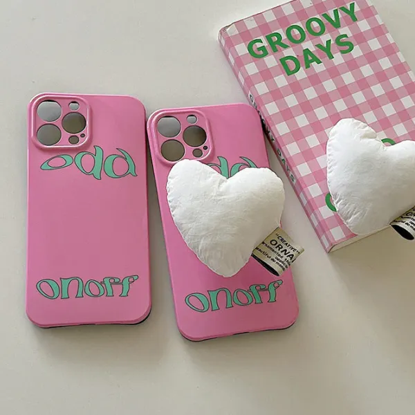 Iphone Cases*Boogzel Clothing Puffy Heart iPhone Case Pink