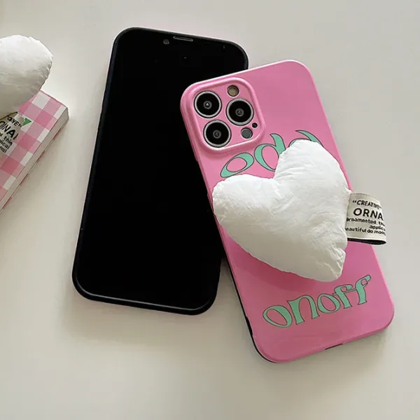 Iphone Cases*Boogzel Clothing Puffy Heart iPhone Case Pink