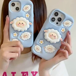 Iphone Cases*Boogzel Clothing Puffy Sheep iPhone Case Blue