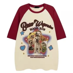 Aesthetic T-Shirts & Graphic Tees*Boogzel Clothing Puppy Oversized Graphic Tee