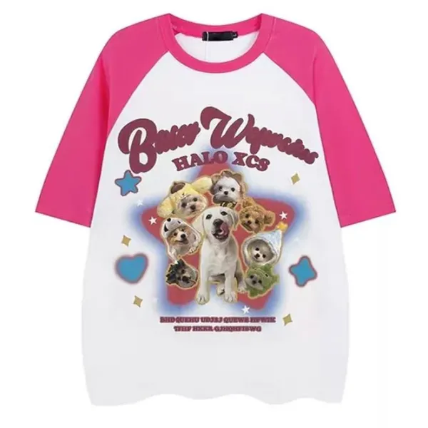 Aesthetic T-Shirts & Graphic Tees*Boogzel Clothing Puppy Oversized Graphic Tee