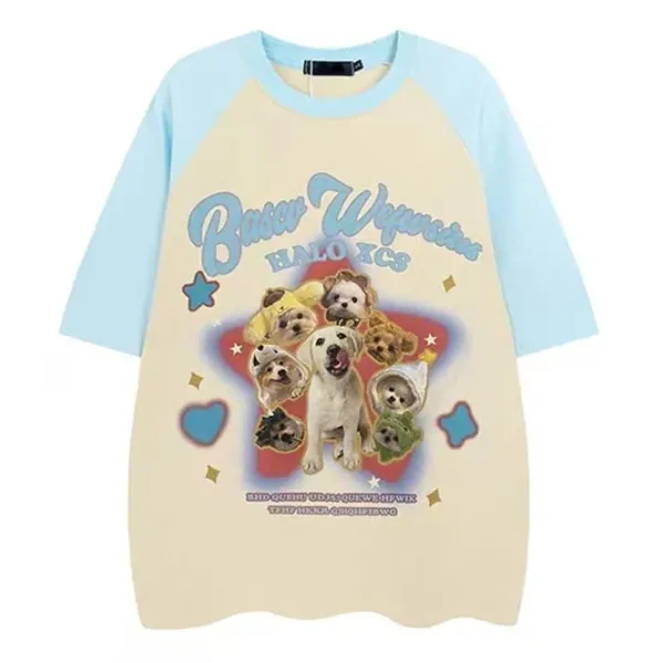 Aesthetic T-Shirts & Graphic Tees*Boogzel Clothing Puppy Oversized Graphic Tee