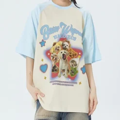 Aesthetic T-Shirts & Graphic Tees*Boogzel Clothing Puppy Oversized Graphic Tee