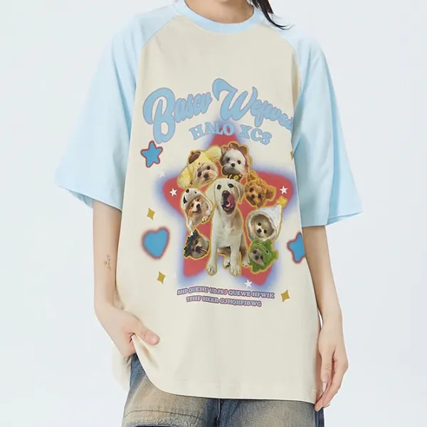 Aesthetic T-Shirts & Graphic Tees*Boogzel Clothing Puppy Oversized Graphic Tee