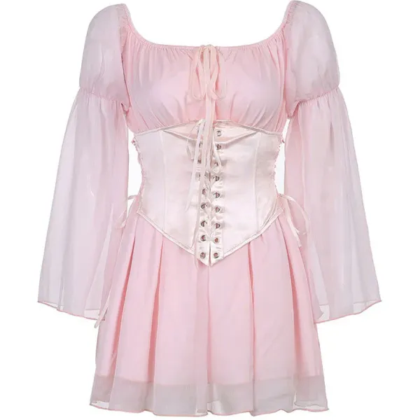 Dresses & Rompers*Boogzel Clothing Pure Bliss Dress & Corset Co-Ord
