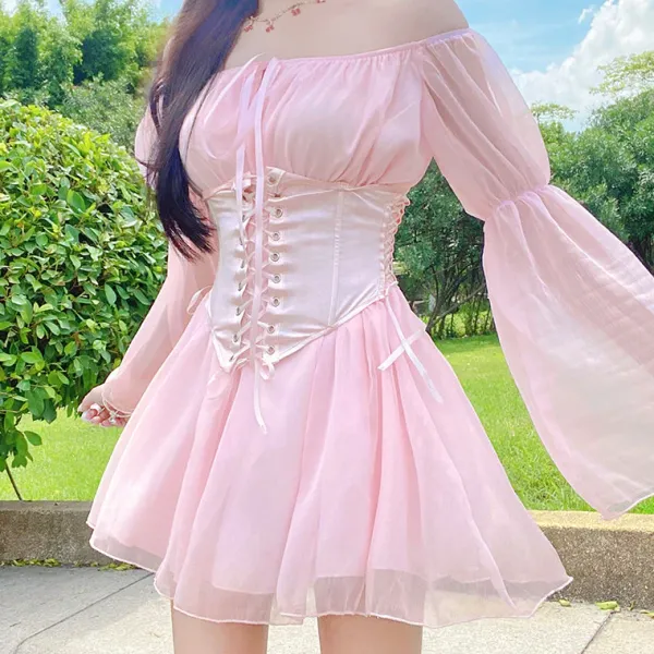 Dresses & Rompers*Boogzel Clothing Pure Bliss Dress & Corset Co-Ord