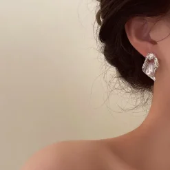 Earrings*Boogzel Clothing Pure Flirting Pearl Earrings Silver