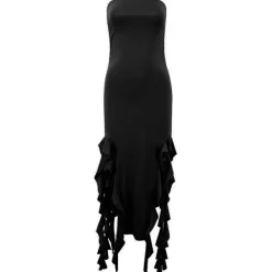 Dresses & Rompers*Boogzel Clothing Pure Flirting Ruffle Split Dress