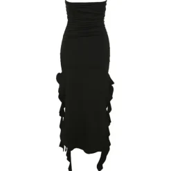 Dresses & Rompers*Boogzel Clothing Pure Flirting Ruffle Split Dress