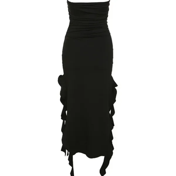 Dresses & Rompers*Boogzel Clothing Pure Flirting Ruffle Split Dress