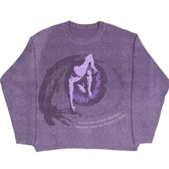 Mens|Sweaters*Boogzel Clothing Eye Aesthetic Sweater Purple