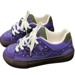 Aesthetic Sneakers*Boogzel Clothing Star Skater Sneakers Purple
