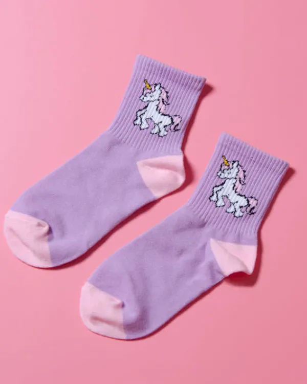 Socks*Boogzel Clothing Unicorn Socks Purple