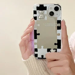 Iphone Cases*Boogzel Clothing Puzzle Mirror iPhone Case Black/white
