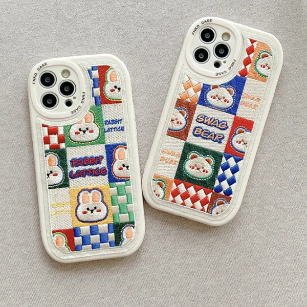 Iphone Cases*Boogzel Clothing Rabbit & Bear Embroidery iPhone Case