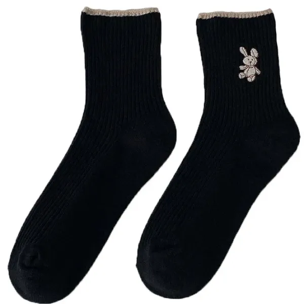 Socks*Boogzel Clothing Rabbit Ribbed Socks