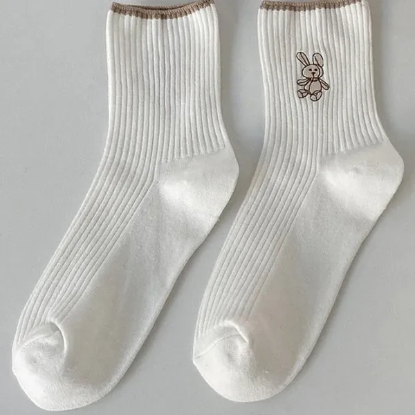 Socks*Boogzel Clothing Rabbit Ribbed Socks