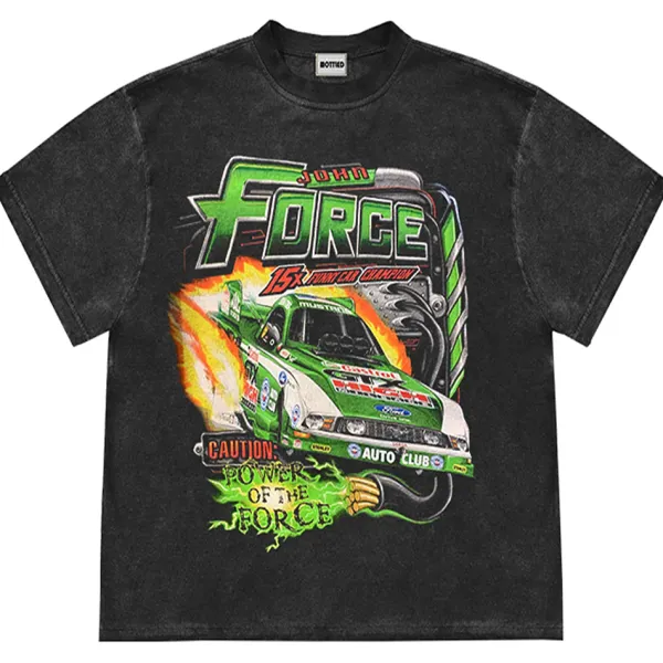 Aesthetic T-Shirts & Graphic Tees*Boogzel Clothing Racing Car Graphic T-Shirt