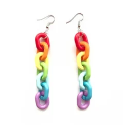 Earrings*Boogzel Clothing Rainbow Chain Earrings