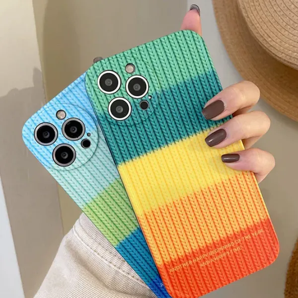 Iphone Cases*Boogzel Clothing Rainbow Crochet iPhone Case