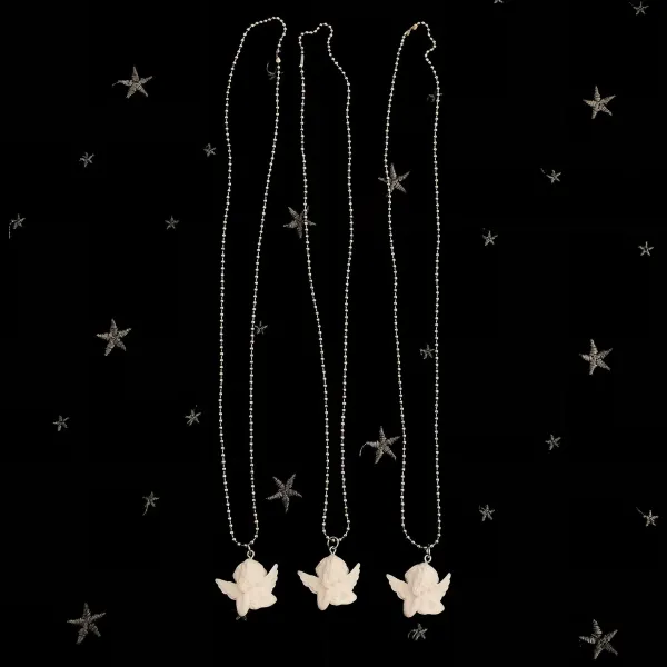 Necklaces & Chokers*Boogzel Clothing Raphael Angel Necklace White