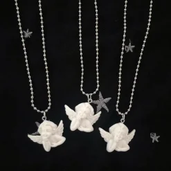 Necklaces & Chokers*Boogzel Clothing Raphael Angel Necklace White