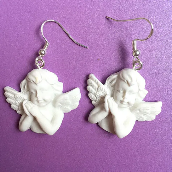 Earrings*Boogzel Clothing Raphael's Angel Earrings White