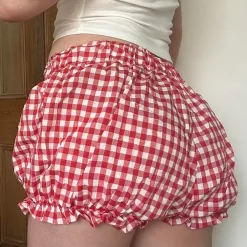 Shorts*Boogzel Clothing Gingham Picnic Shorts Red