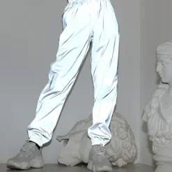 Pants & Trousers*Boogzel Clothing Reflective Sweat Pants Grey