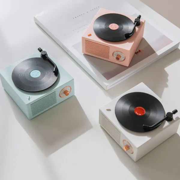 Aesthetic Room Decor*Boogzel Clothing Retro Vinyl Player Bluetooth Speaker