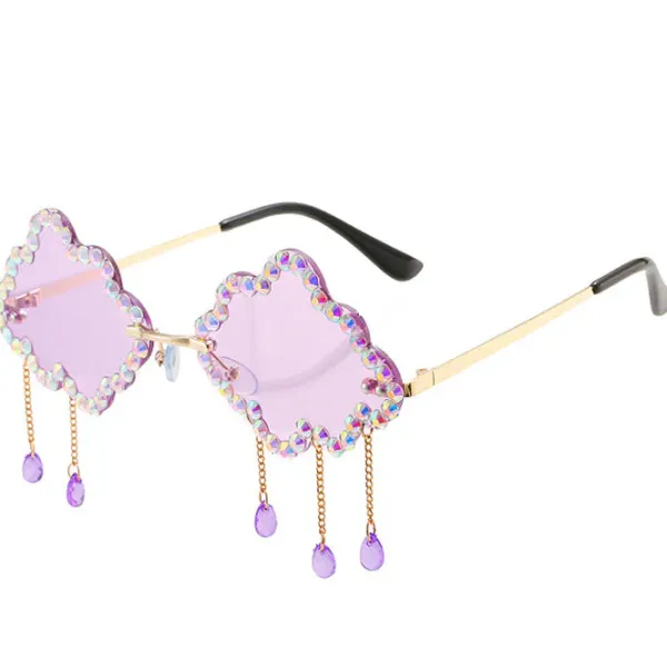 Sunglasses*Boogzel Clothing Rhinestone Cloud Glasses